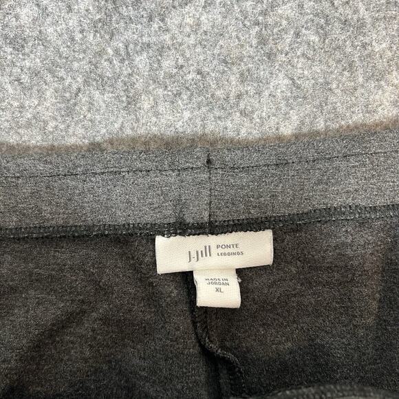 J Jill Ponte Leggings Womens XL Heather Gray Stretch Career Pull On Pant - Picture 4 of 9